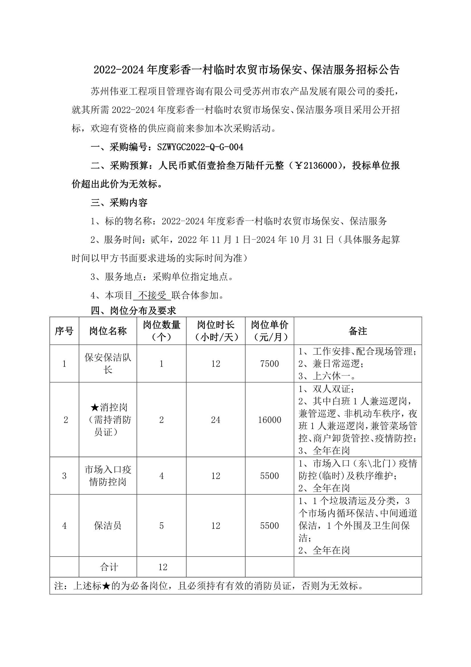 2022-2024年度彩香一村臨時農(nóng)貿(mào)市場保安、保潔服務招標公告_1.Png